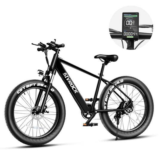 Bicicleta eléctrica profesional para adultos, 26 x 4 pulgadas, motor de 1000 W, con Pantalla LCD inteligente