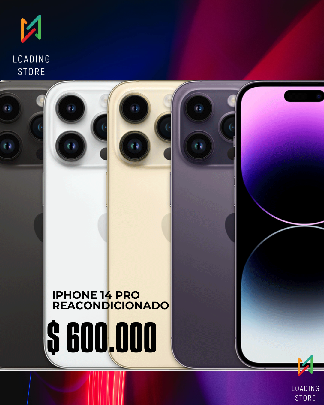 Apple iPhone 14 Pro Reacondicionado Original