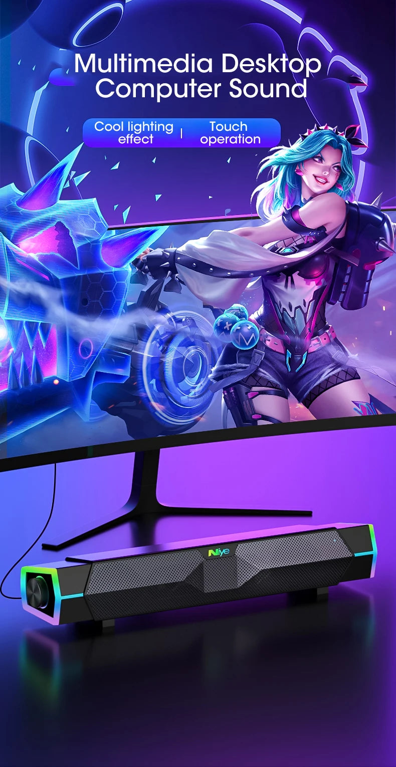 Altavoces para computadora 4D con Bluetooth 5.0