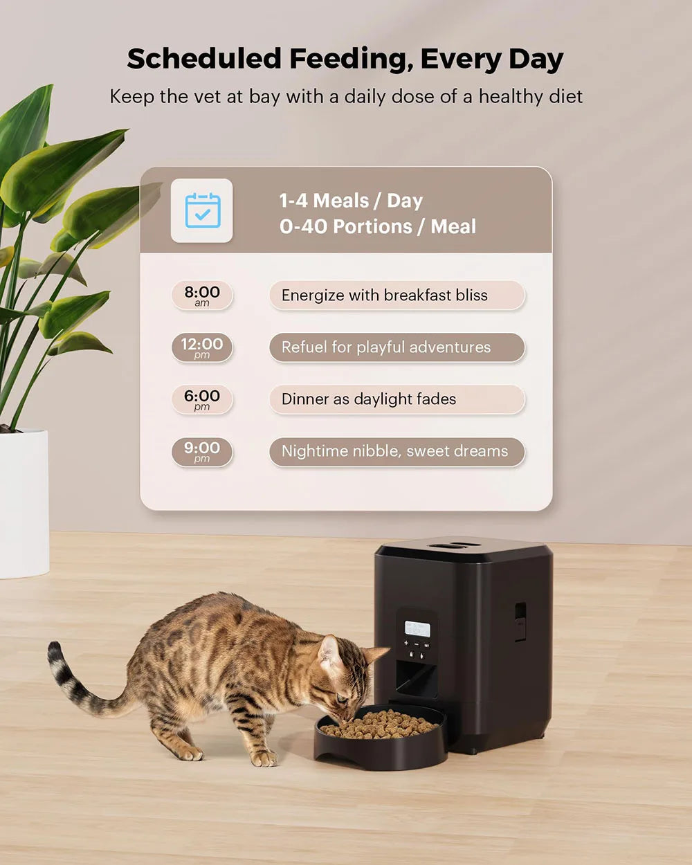 Comedero automático inteligente Wifi