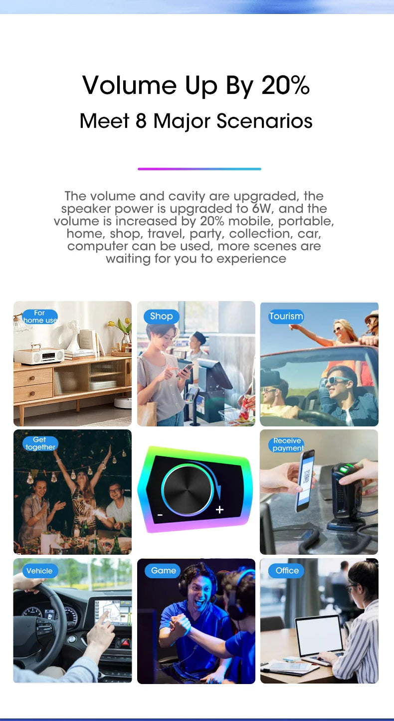 Altavoces para computadora 4D con Bluetooth 5.0