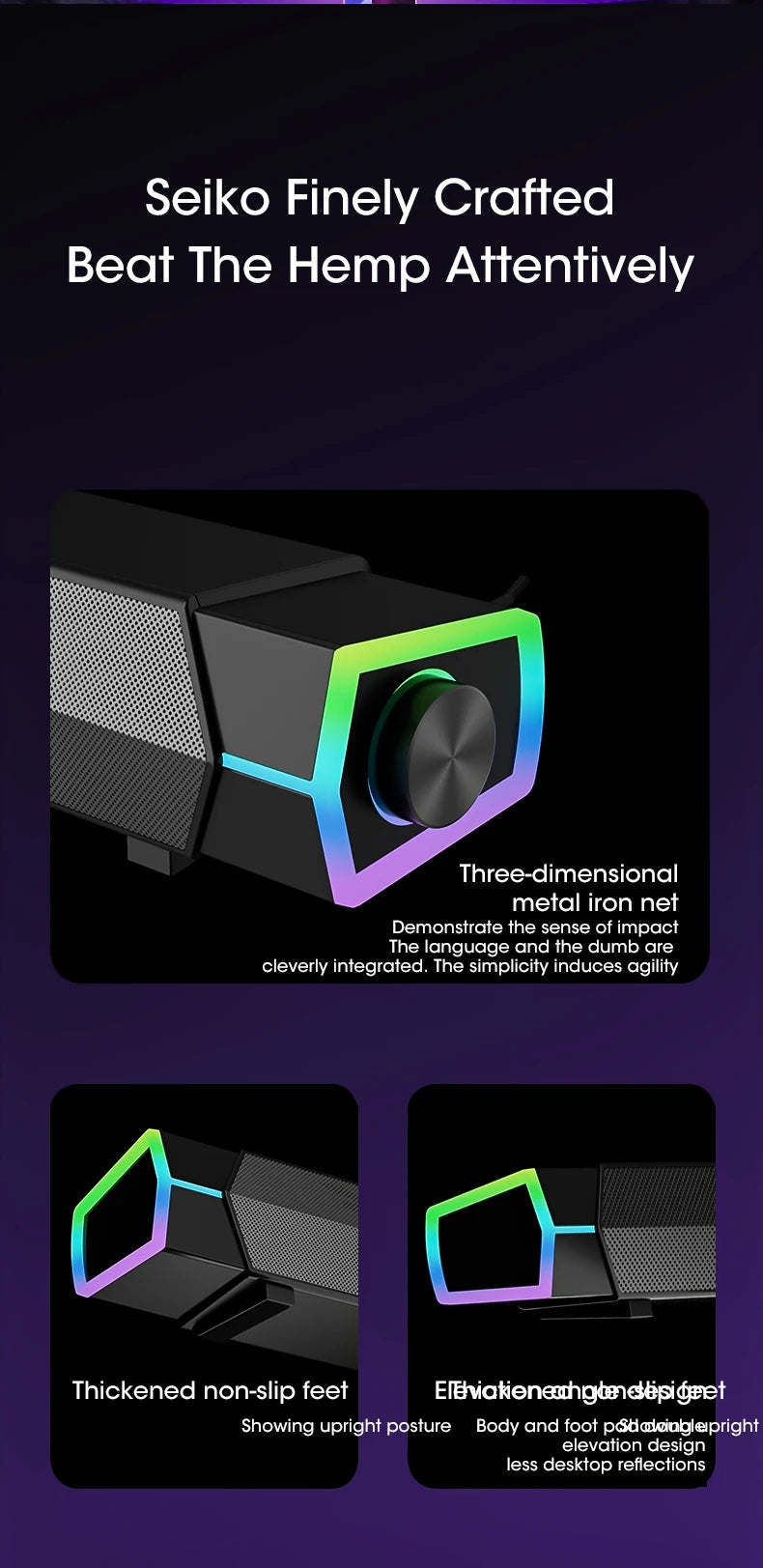 Altavoces para computadora 4D con Bluetooth 5.0